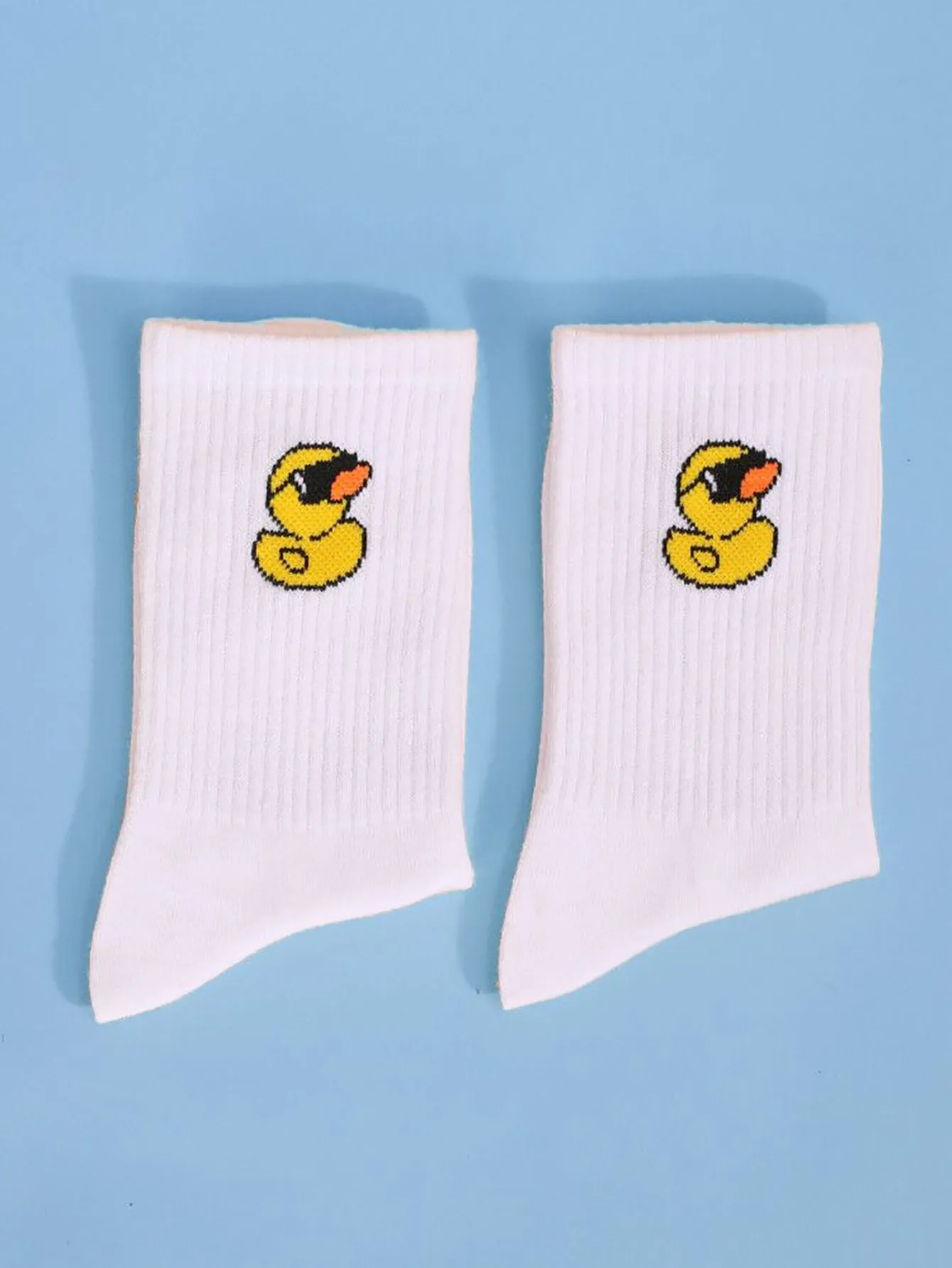Duck With Glasses Socks Funny Socks for Men Novelty Socks Funky Socks Gift for
