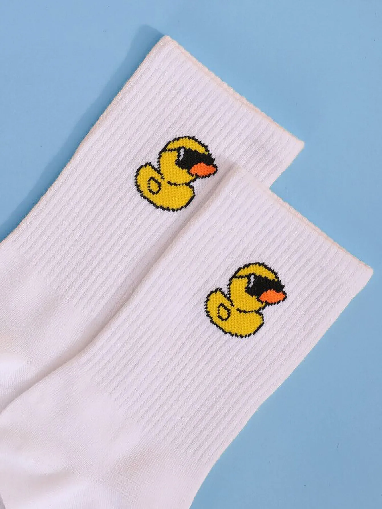 Duck With Glasses Socks Funny Socks for Men Novelty Socks Funky Socks Gift for