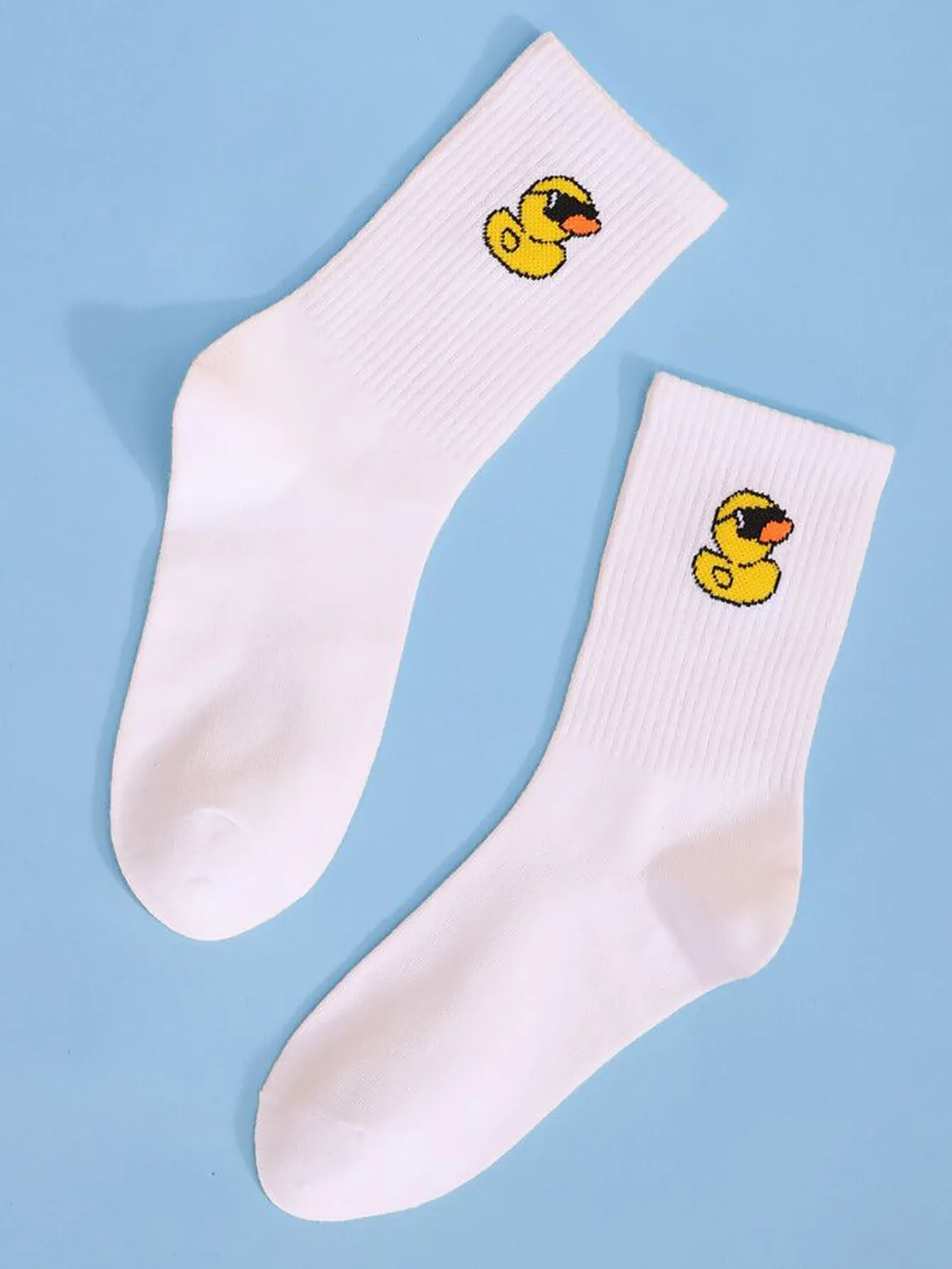 Duck With Glasses Socks Funny Socks for Men Novelty Socks Funky Socks Gift for