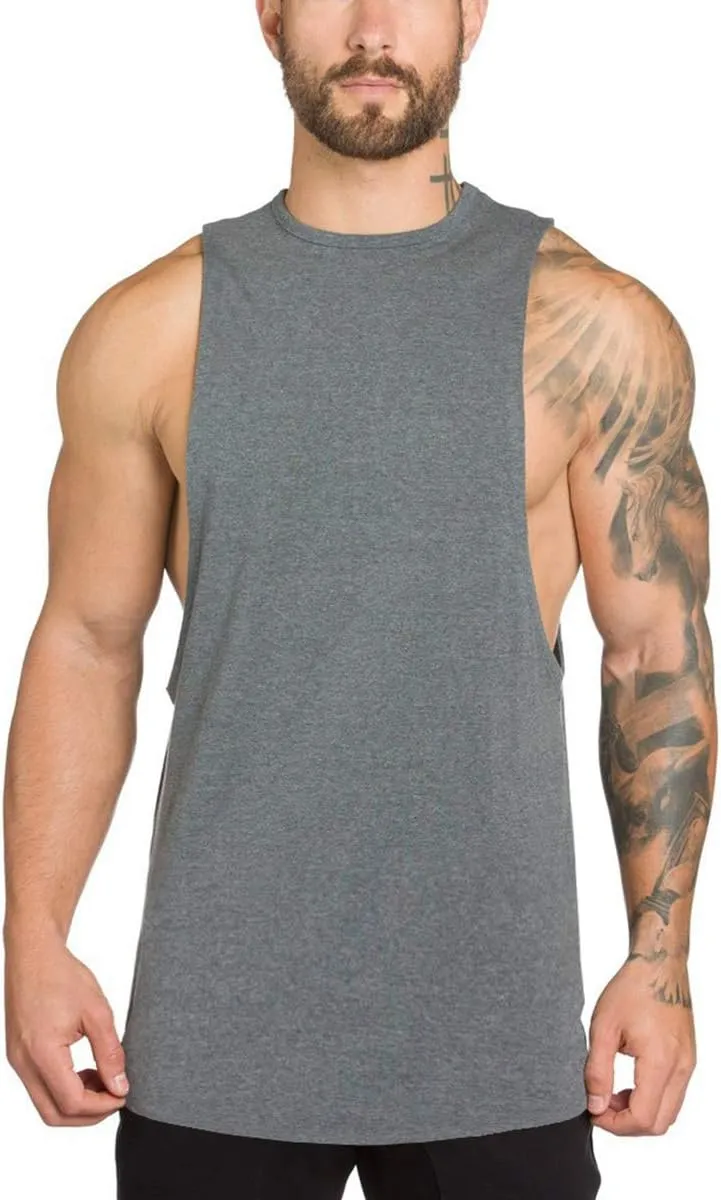 Muscle Killer Men's Muscle Cut Off Gym Workout Stringer Tank Tops Bodybuilding Fitness T-Shirts 1/2/3 Pack