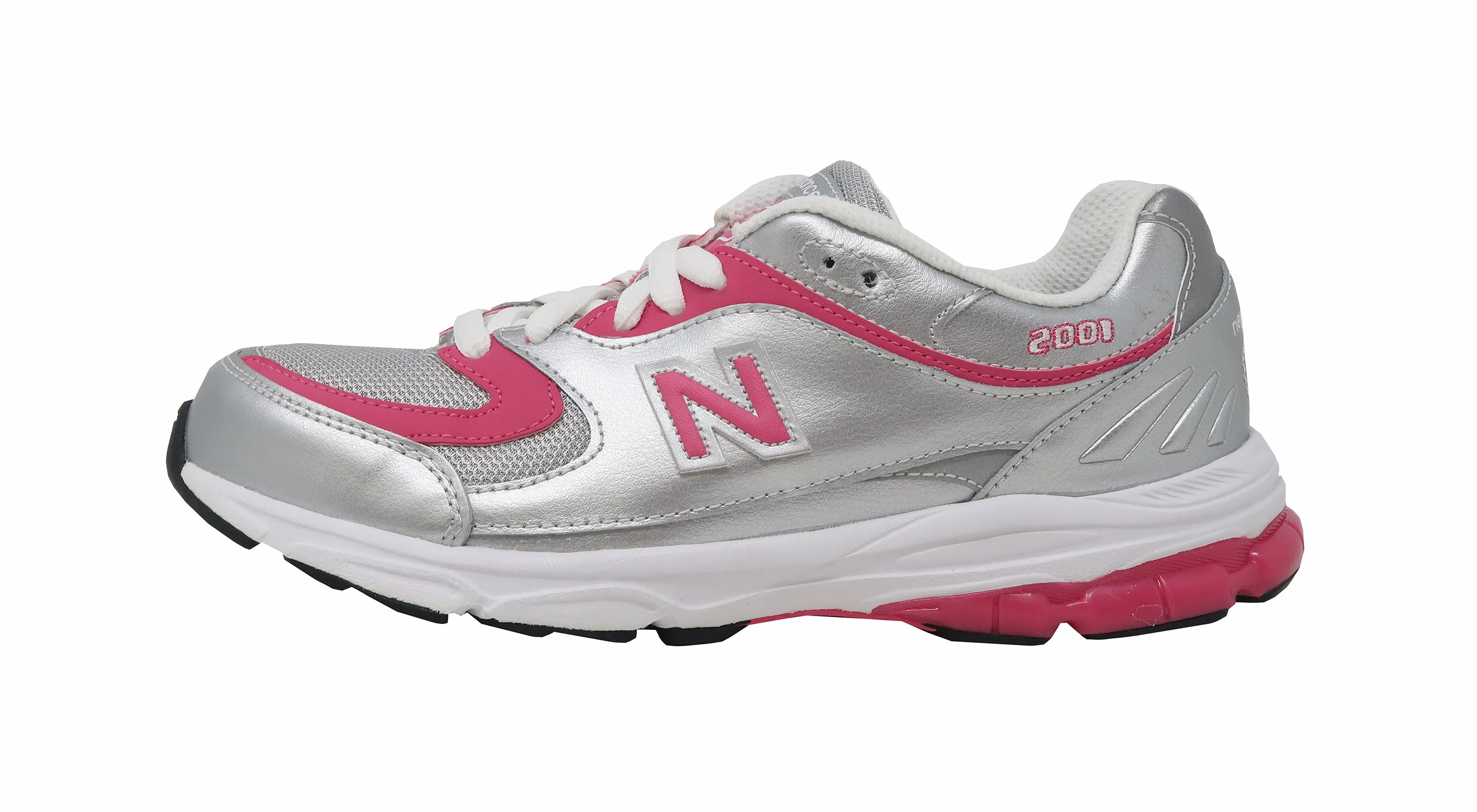 New Balance Big Kids 2001 Gray/Pink Shoes