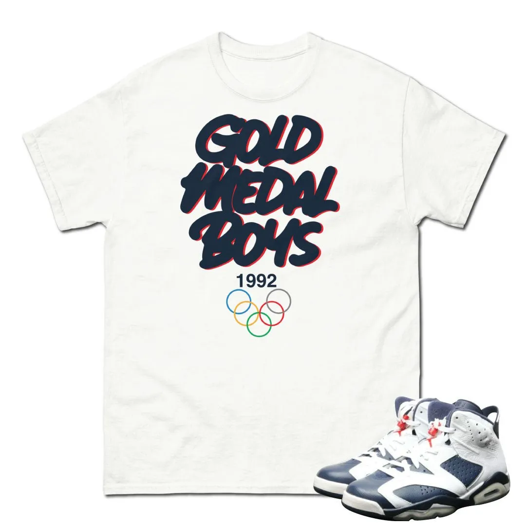 Retro 6 Olympic Gold Medal Boys Shirt