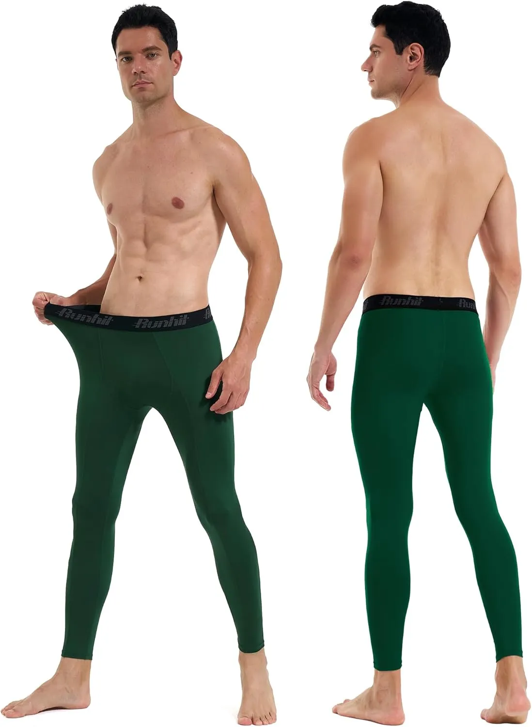Runhit Men??s Compression Pants Running Tights Workout Leggings Athletic Base Layer Pants for Sports Yoga Basketball
