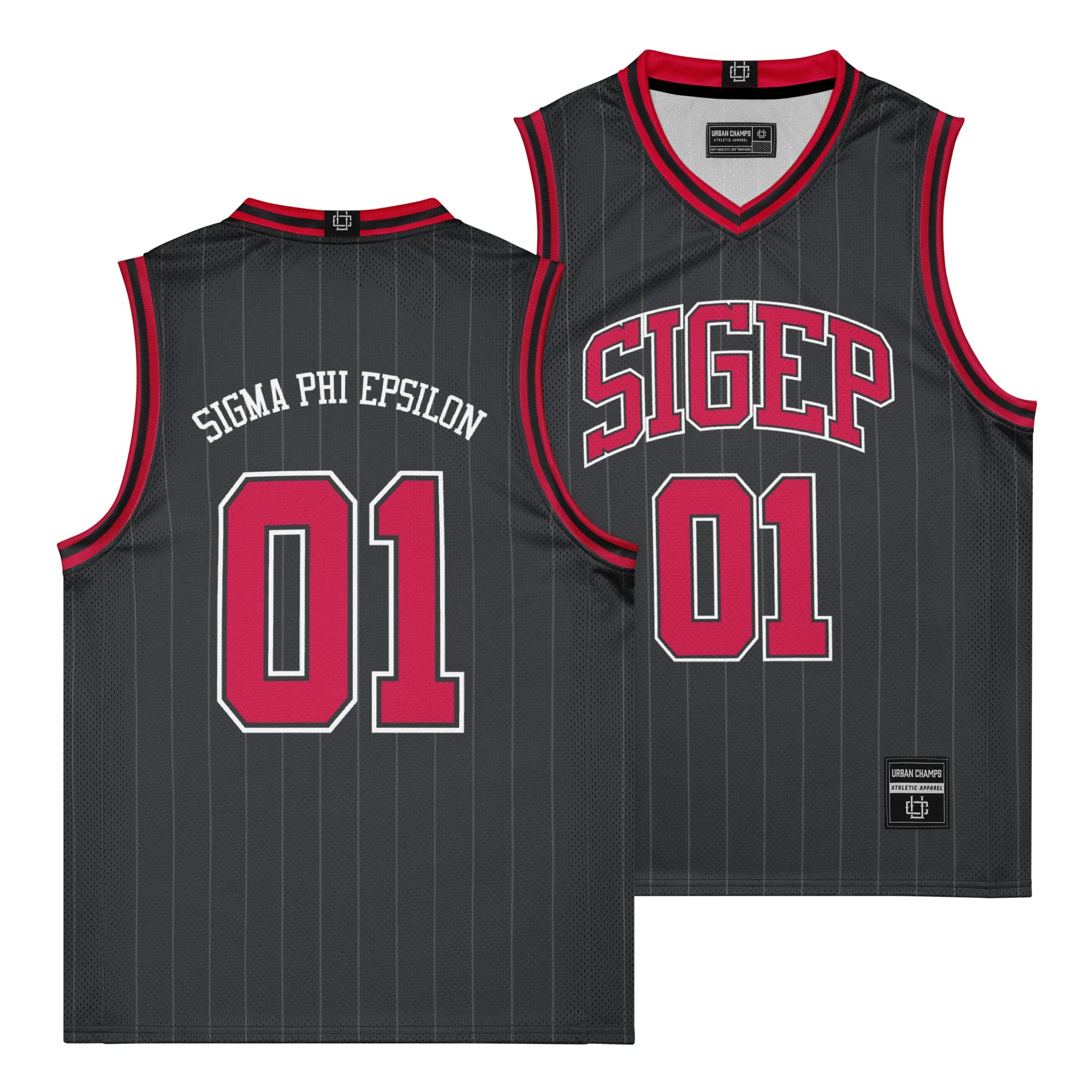 SigEp Black & Red Basketball Jersey